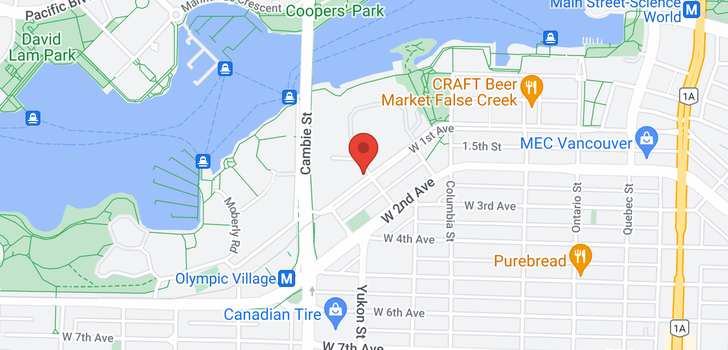 map of 305 38 W 1ST AVENUE